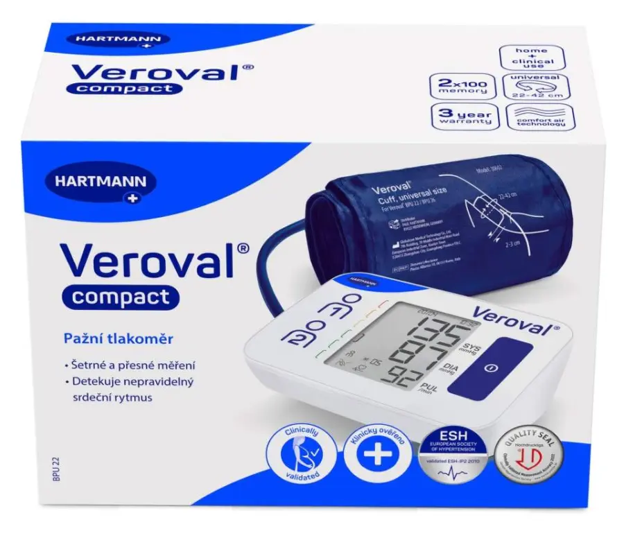 13313-tonometr digitalni veroval compact s univezalni manzetou 22-42cm 13313-tonometr digitalni veroval compact s univezalni manzetou 22-42cm